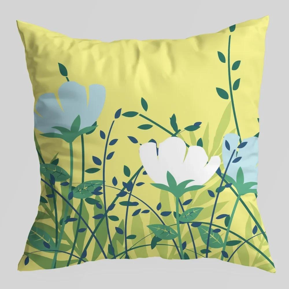 Kissenbezug mit Löwenzahn-Blume, Innendekoration, Büro, Wohnzimmer, Zuhause