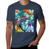 Wing Of Fire All Dragon Pattern Background Tshirt Basic Casual Wear Short Sleeve Top