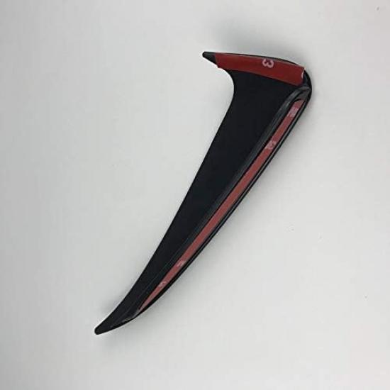 Black Rear Bumper Spoiler Air Vent Outlet Trim Cover 2pcs for Mercedes-Benz C Class W205 C43 C63 AMG 2014-2018