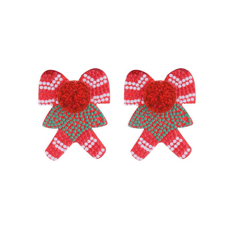 Cross-Border Christmas Reindeer & Tree Acrylic Earrings