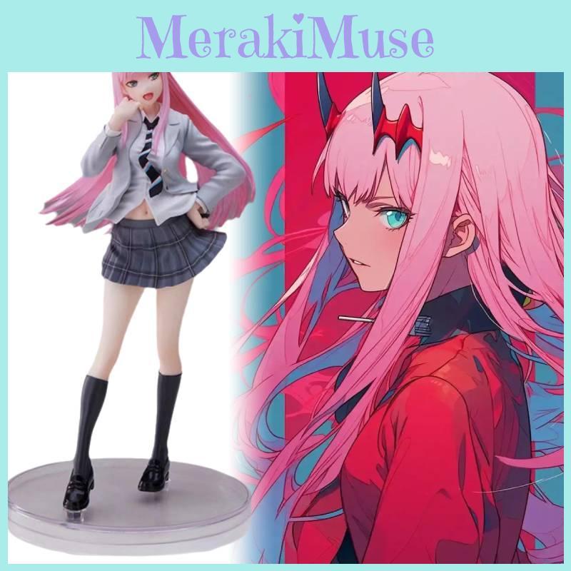 The Darling In Franxx Zero Two Figurine Anime Model Uniform Jk Statue Toy Gift