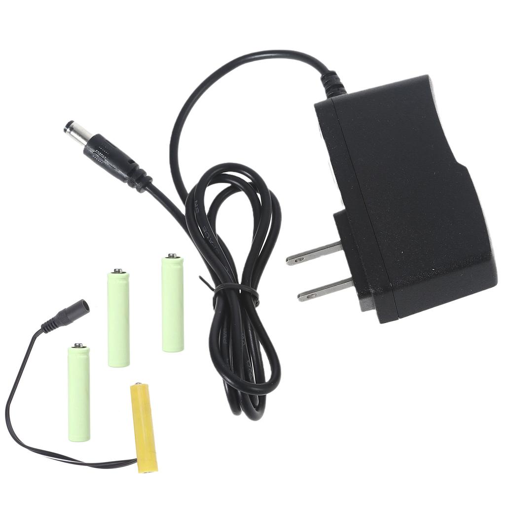 6V LR3 Dummy Battery Battery Eliminators Cable Replace 4Pcs 1.5V Batteries for LED Light Toy Remote Control