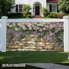 1 Decorative Wall Stone Art Garage Door Banner | Easy To Install, Polyester fiberDJH
