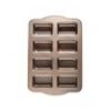 8-Cavity Mini Loaf Pans Carbon Steel Baking Mold Reusable Brownie Pan  Kitchen Accessories