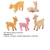 5 Stück Alpaka Miniaturen Mini Alpaka Figuren Sammlerstück Miniatur Tierstatuen für Feengarten Mikrolandschaft DIY Basteln