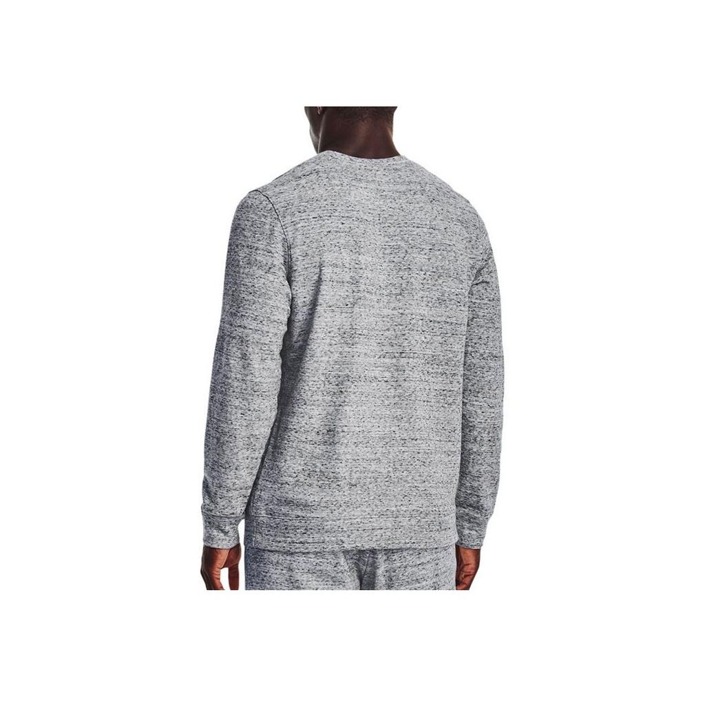 Under Armour Rival Crew Neck Sports Casual Pullover Sweatshirt Men Sweatshirt Gray 1370404-112