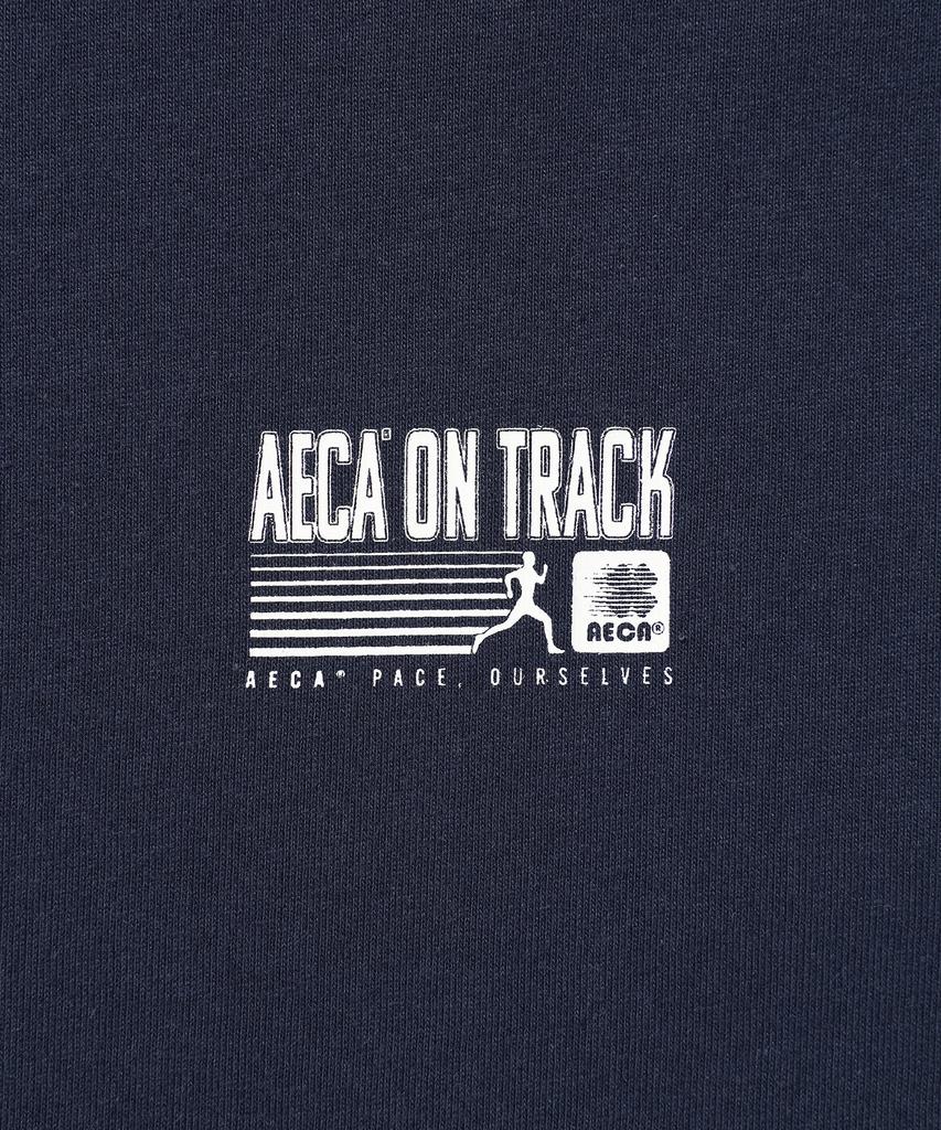 AECA (Woman) Aeca On Track Half Sleeve Tee-Navy