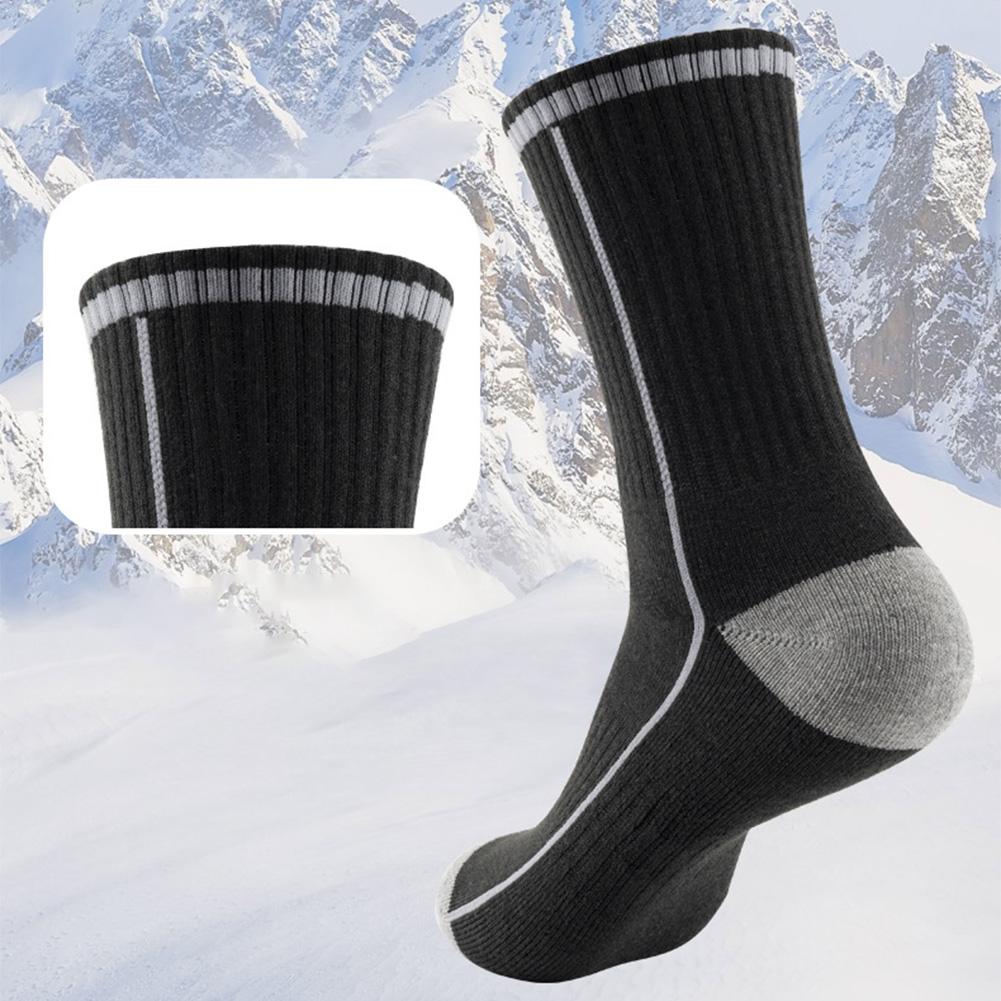 1 Pairs Wool Ski Socks Thermal Knee-high Cold Weather Warm Socks for Snowboarding Snow Winter Hunting Accessories Socks