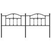 VidaXL Black Metal Headboard 193 Cm 353476