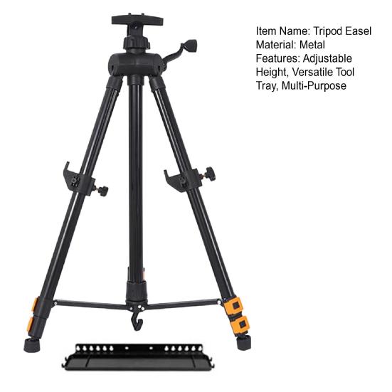 Painting Triangle Easel Hand-cranked Model Adjustable Height Adjustable Lifting Rod Easel Art Display Stand