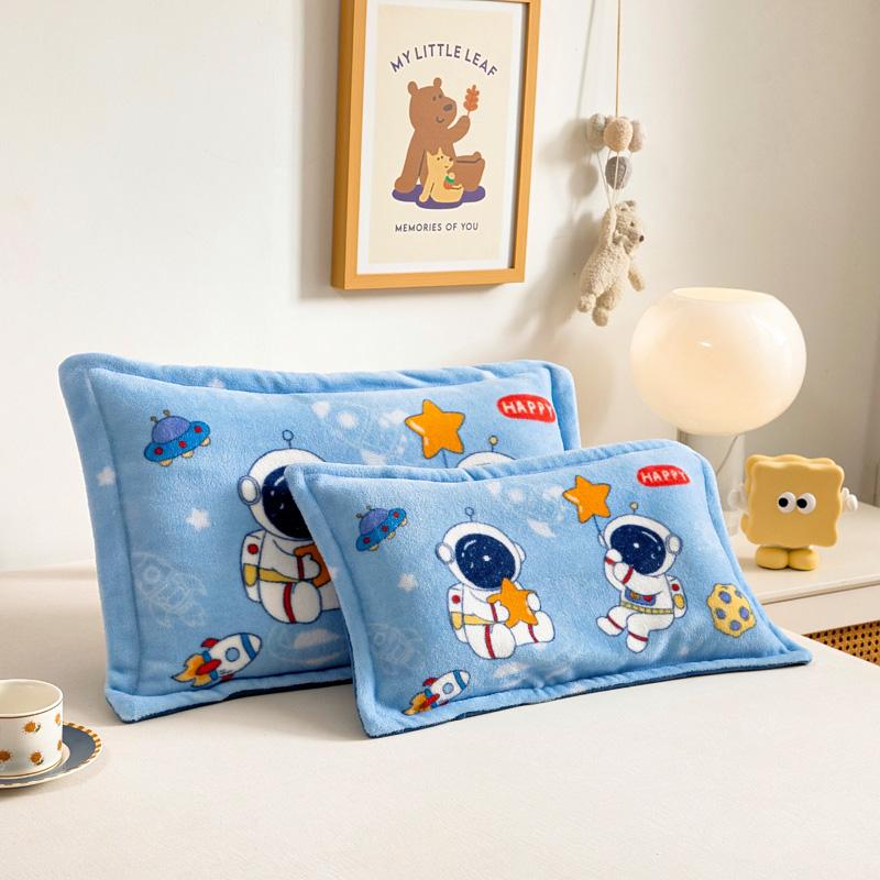 1pc Cartoon Pillow Cover , Warm Kids Pillow Case ,Winter Bedding Pillowcase ,A Class Pillowcovers for Kids Children Baby Newborn