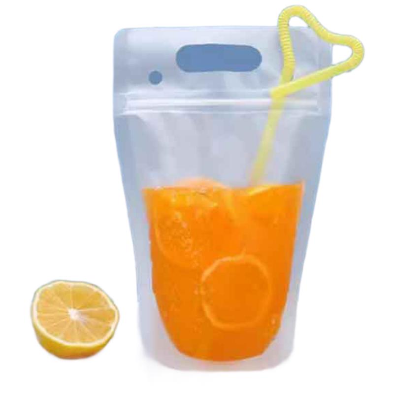 Shengbilai Disposable Juice Drink Pouches with Straws