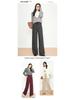 Women's Wide-Leg Winter Sweatpants with Drawstring Waist - Casual European & American Style.