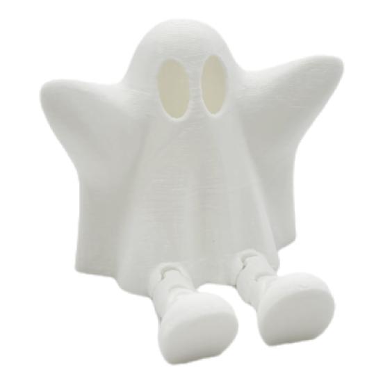 1/3 ks 3D tištěná Halloweenská figurka ducha s pohyblivými klouby, soška ducha s kloubovýma nohama, antistresová mini fidget hračka ducha, dekorace