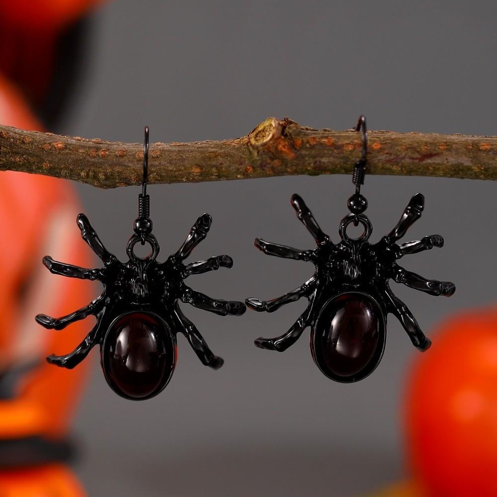 Gothic Style Halloween Pendant Earrings Vintage Bat Earrings Unique Spider Drop Earrings Gift