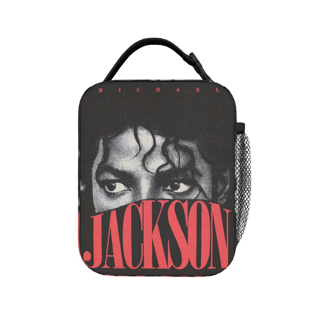 Michaels Jacksons Singer Pop Thermal Insulated Lunch Bag for School Portable Food Container Bags Thermal Cooler Lunch Box