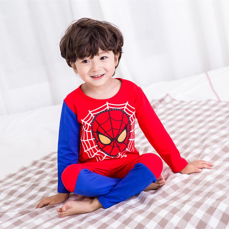 Boys' Spiderman Fleece Pajama Set - Warm Winter Long Johns & Cozy Autumn Homewear