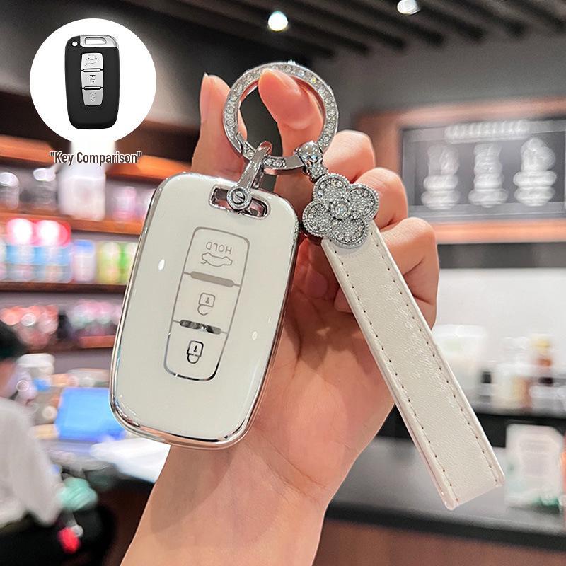 Compatible Key Cover for Beijing Hyundai Sonata 8, Old ix35/Langdong Models