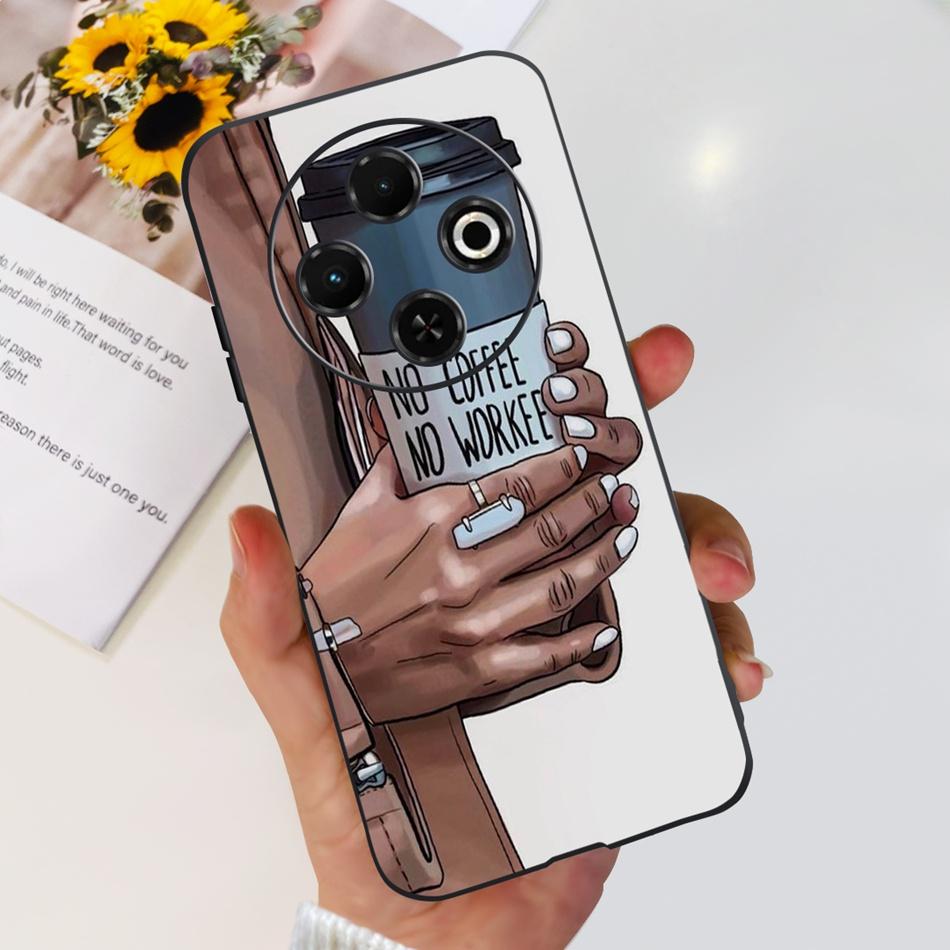 For Tecno Spark 30C Phone Case Spark30C 4G KI5 KI5n Elegant Printing Soft Silicone TPU Cases