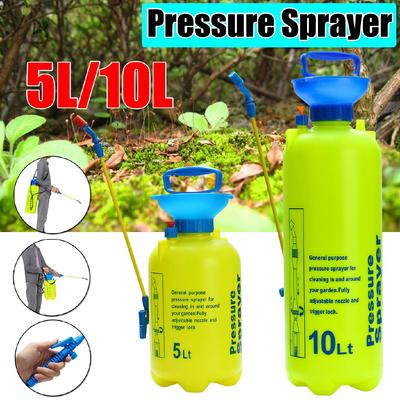 Pulverizador de Presión Manual de Jardín Pulverizador de Aire Comprimido Riego Botella Pulverizadora Manual Irrigación de Plantas Correa de Hombro 5L/10L