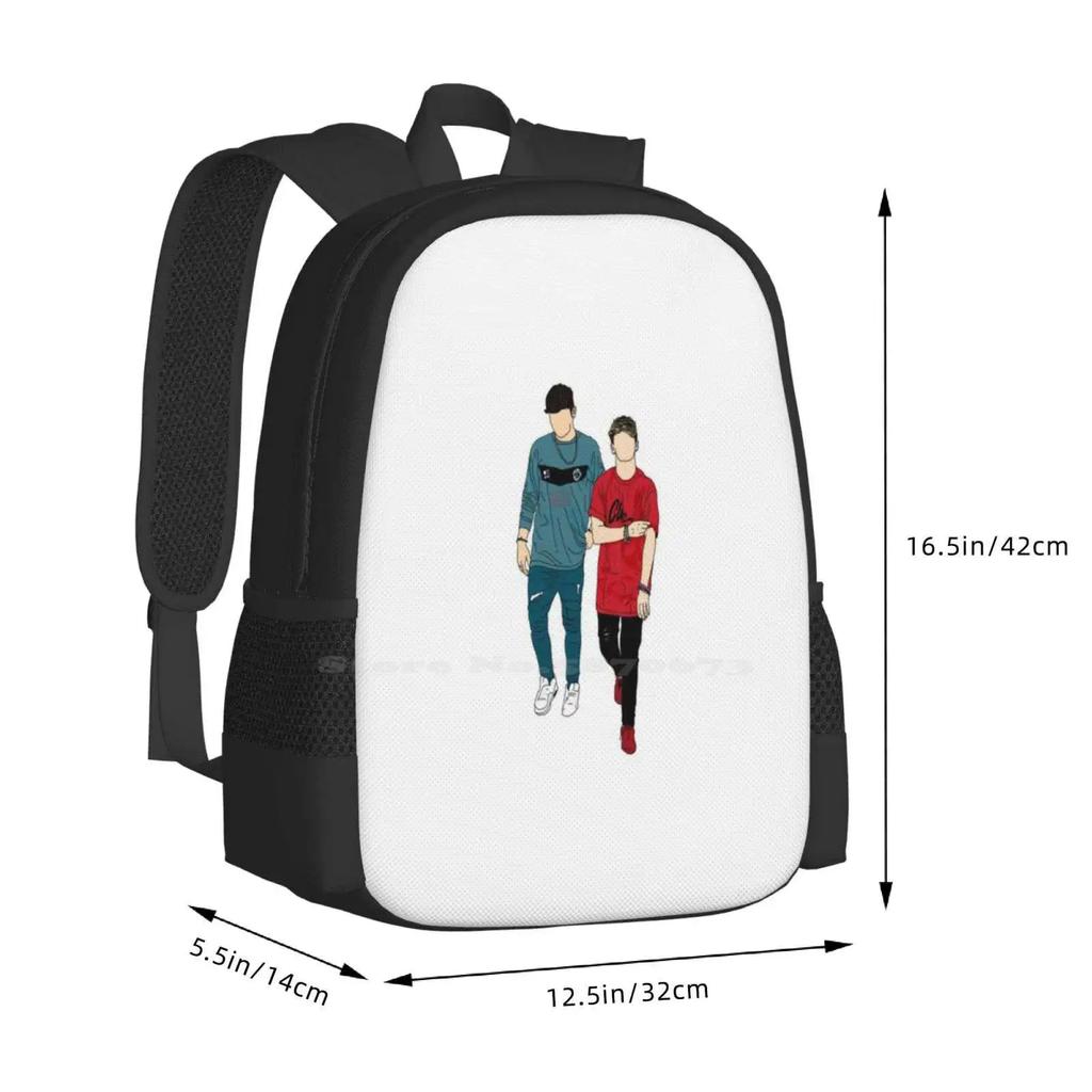Rye Beaumont & Andy Fowler-Randy Bag Backpack For Men Women Girls Teenage Rye Beaumont Andy Fowler Mikey Cobban Brooklyn Wyatt
