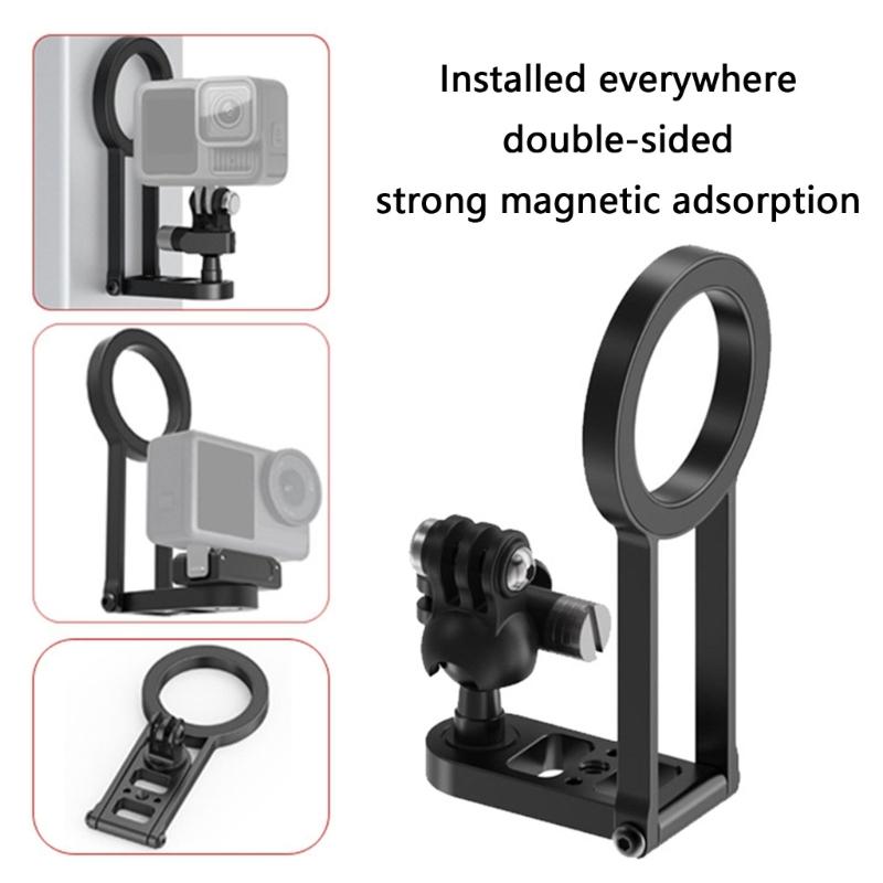 Foldable Selfie Stick Tripod Stand Mount Magnetic Phone Holder for Pocket 3 Action Camera Mount Video Recording