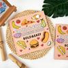 40 Pages Food Fruit Coloring Book Cartoon Doodles Creative Art Activity Kids Drawing Painting Toy