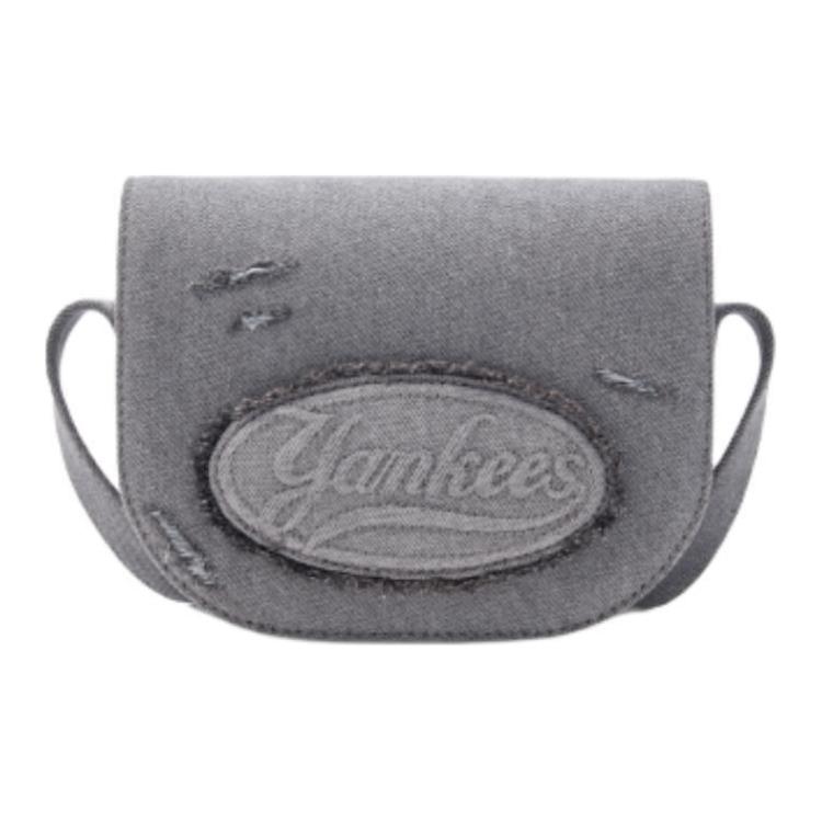 

MLB New York Yankees Engraved Vintage Twill Cotton Shoulder Bag Women bags Gray 3ACRVD15N-50GRS Gray