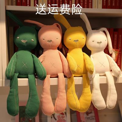 Cute Rabbit Doll Children Sleep with Soothing Doll Throw Pillow Cute Plush Toy Rag Doll Gift