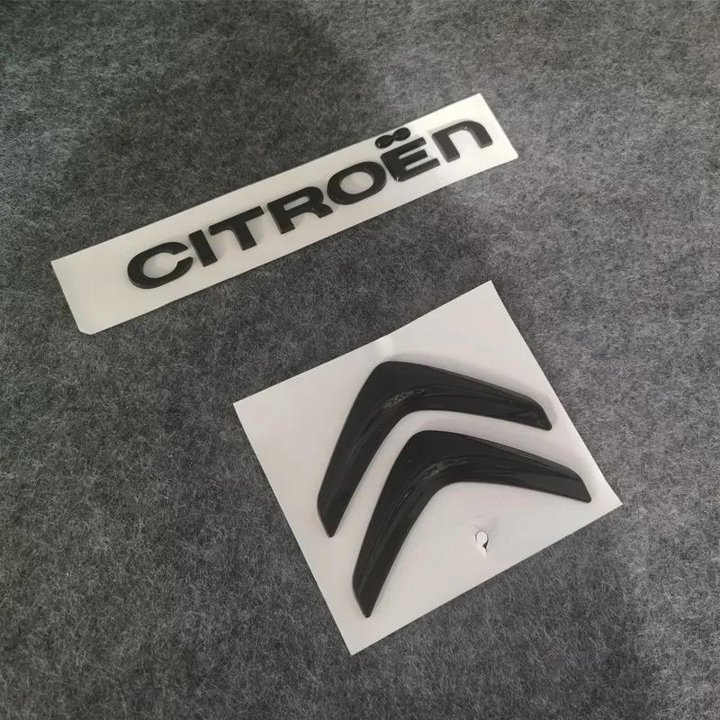 

2pcs ABS Car Hood Rear Trunk Emblem Badge Decal Sticker for Citroen Logo C5 C6 Auto Exterior Modification Accessories чёрный