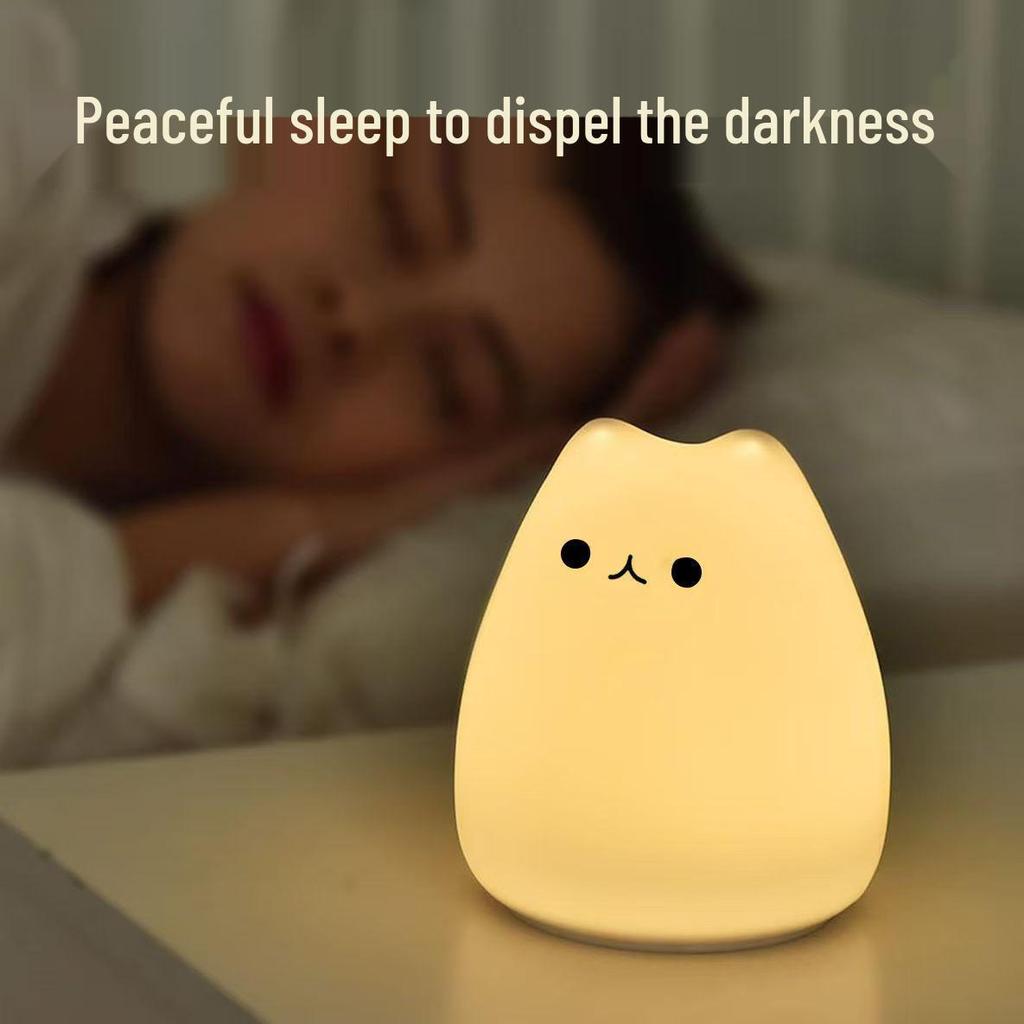 Rechargeable Cute Duck Silicone Night Light - Bedside & Atmosphere Lamp