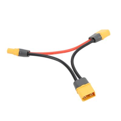 XT60H Battery Series Connector Adapter Wire Harness 2 Male 1 Female for RC Lipo Battery Helicopter Quadcopter