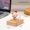 Cute Lucky Cat Phone Stand - Desktop Ornament & Mini Kitten Birthday Gift