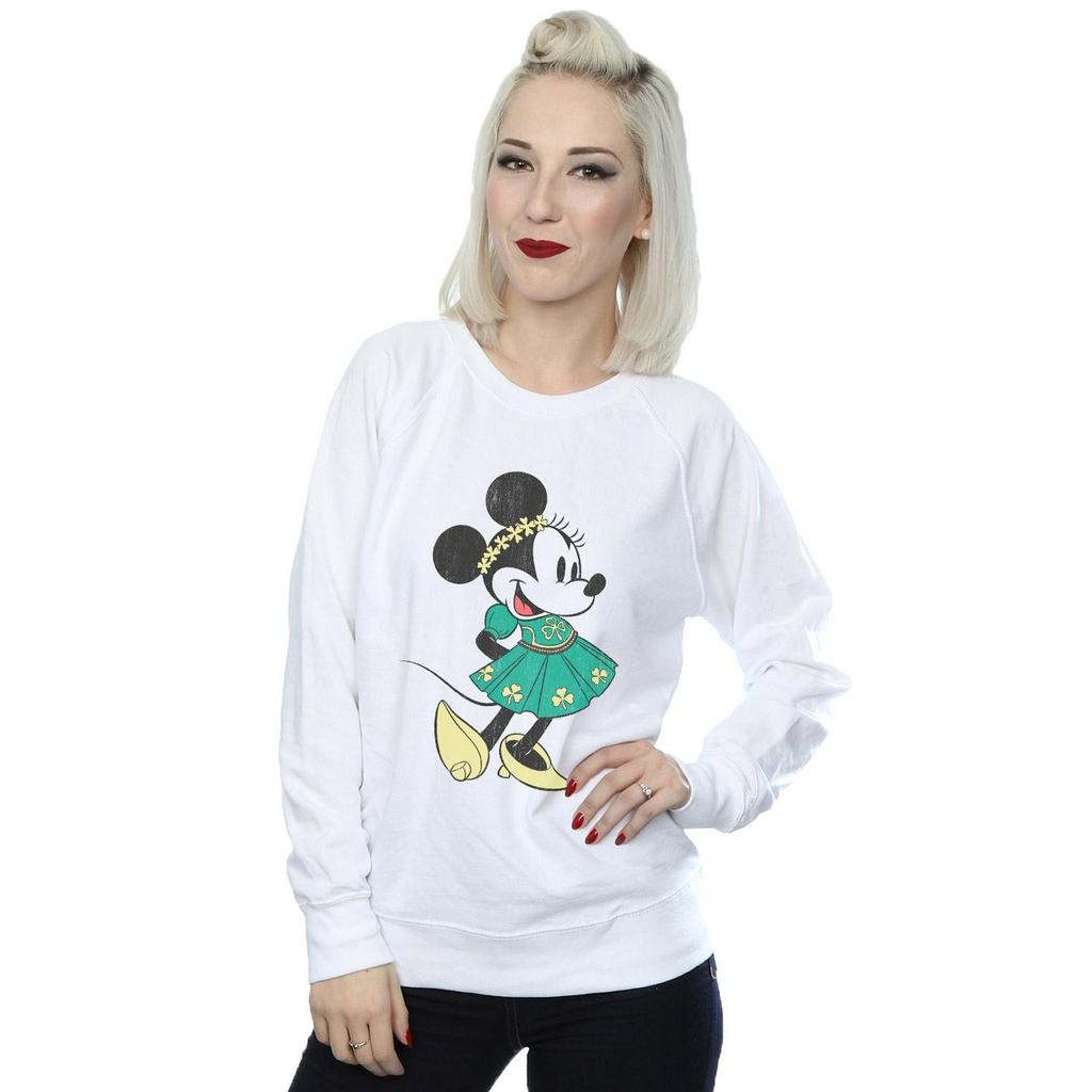 Disney Womens/Ladies Minnie Mouse St Patrick´s Day Costume Sweatshirt
