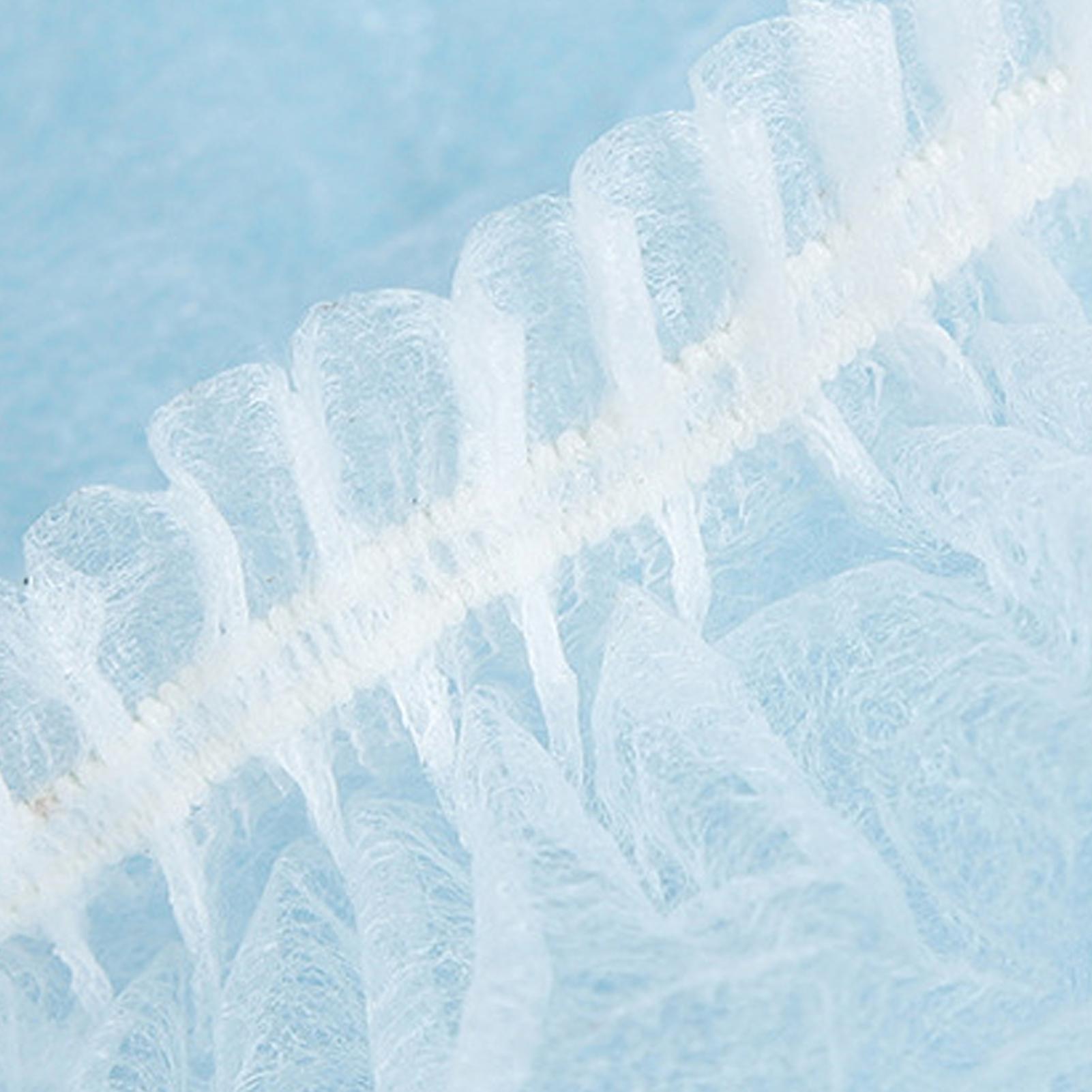 100 Pcs Disposable Cap High Elasticity Non Woven Fabric Disposable Hair Net Head Cover for Beauty Salon Factory White 21in Dual Rubber Band non-woven fabric