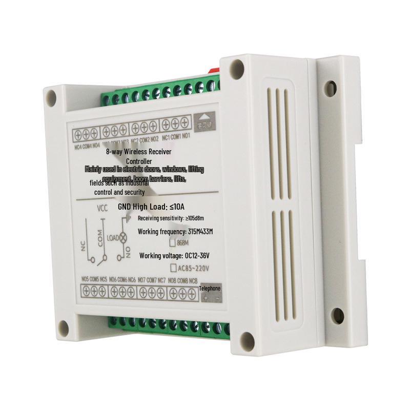 DC 12V 8-Channel Wireless Remote Control Switch for 24V & 220V
