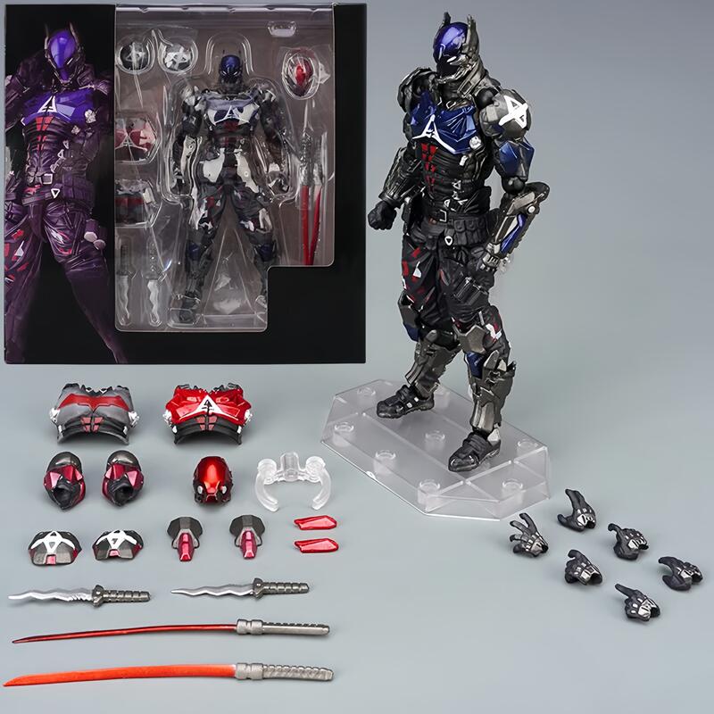 Arkham Knight figūra ar maināmām galvām