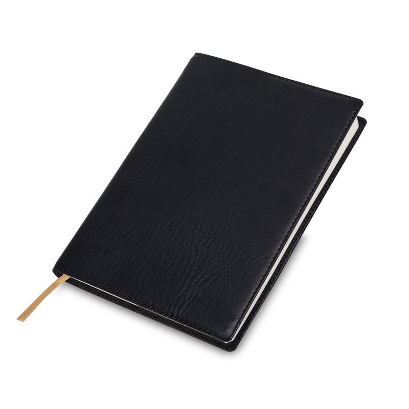 A5 Super Dickes Business-Notizbuch - B5 Schwarzes Ledercover für Besprechungen und Büroaufzeichnungen
