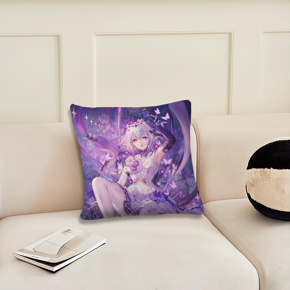Castorice Game Honkai Star Rail Cushion Cover Cushion Room Bedroom Headboard Sofa Living Backrest Nap Time Pillow Case