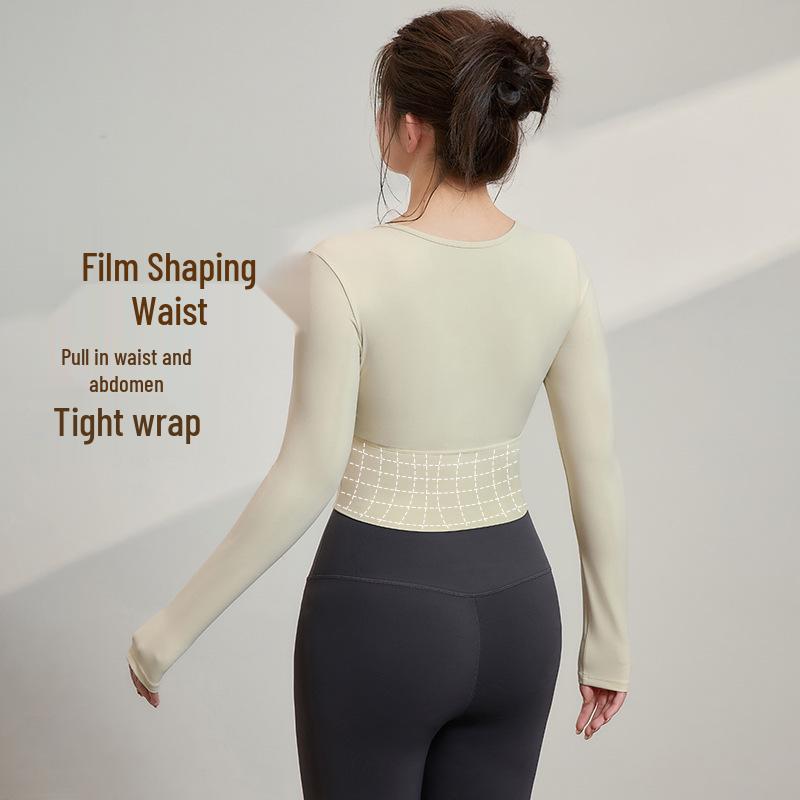 Women's Plus Size Long-Sleeve Yoga and Fitness Top