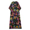 Vintage Floral Summer Dress Long Maxi Casual Loose Dresses for Women Plus Size Cotton Short Sleeve New In