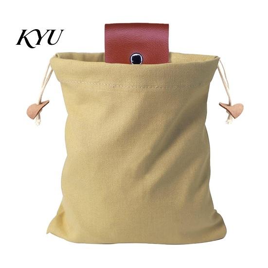 Hands Free Picking Sack Collapsible Foraging Bag with Belt, Canvas And PU Leather Waist Fruit Pouch, Adjustable for Fruits Vegetables Gardening