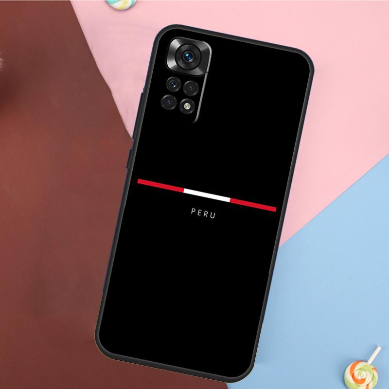 Peru Flag Case For Xiaomi Redmi Note 10 11 Pro 9 8 12 Pro Note 9S 8T 10S 11S 10C 12C 9C 9T 10A Funda