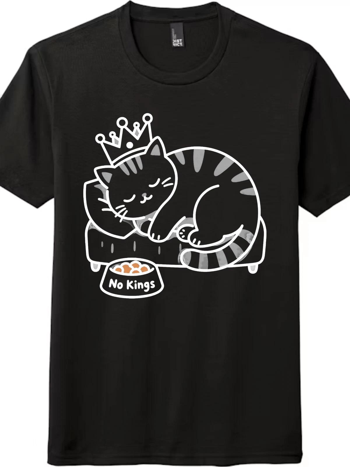 Cat is King Graphic Tee | NO KINGS Cat Nap Unisex T-Shirt 4XL