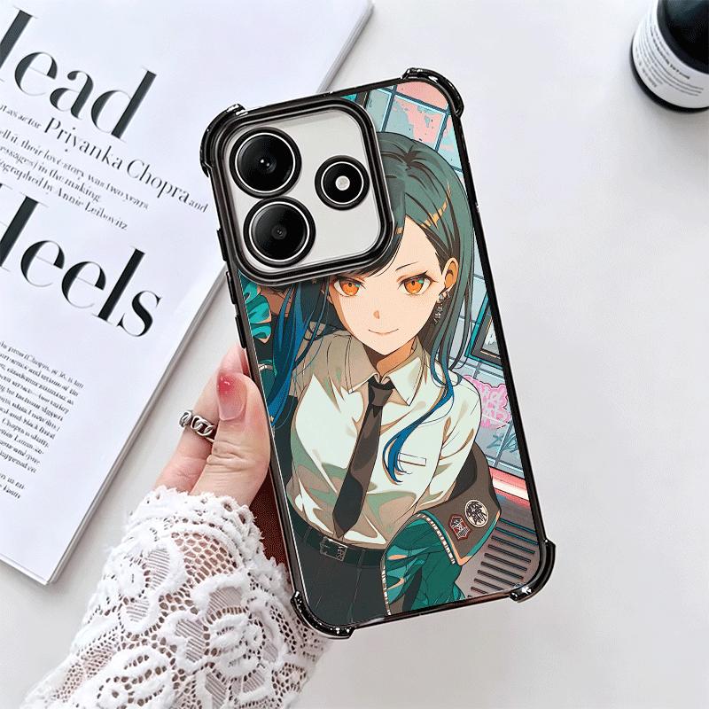 Shiraishi An Music Game Soft Phone Case For Xiaomi Redmi Note 14 15 Pro Plus 13 12 11S 11T 5G 10 9S 9 Plating Anti-Fall Fundas