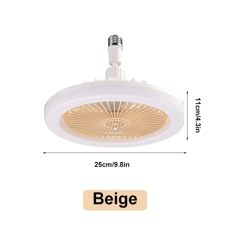 

Energy-Saving Remote Control LED Ceiling Fan Lamp for Living Room Bedroom Bottom Noise Mute E27 Base 2 In 1fans Light