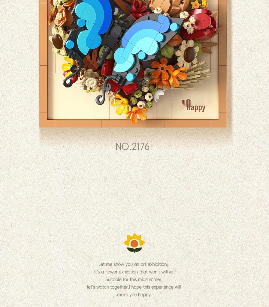 Stein 2176 Blühender Blumenrahmen: 3D Mal- und Bau-Spielzeug für Kinder