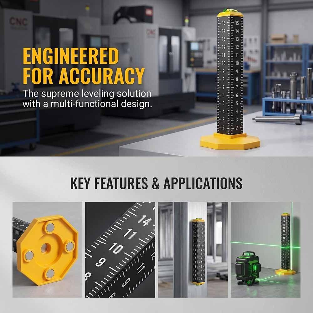 Horizontal Ruler Light Steel Keel Leveling Artifact Level Stick Wall Tile Laying Tools Floor Tiles