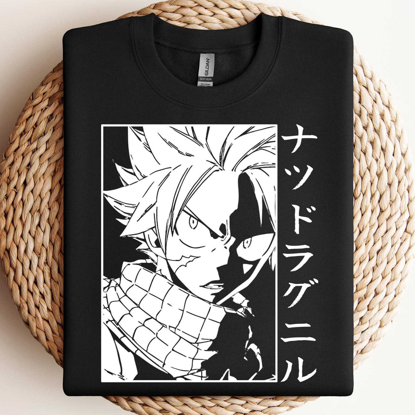 Fairy Tail Anime Shirt: Natsu, Gray, & Happy - Dragon Slayer Tee M