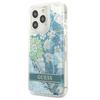 Guess Guhcp13Llflsn Iphone 13 Pro / 13 6,1 Zielony/Green Hardcase Flower Liquid Glitter